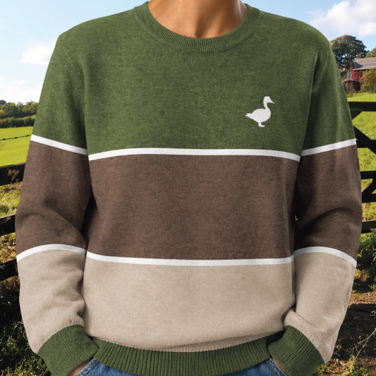 Duck Life Knitted Crew Neck Sweater