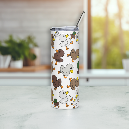 Release The Flock Pattern Stainless Steel Tumbler