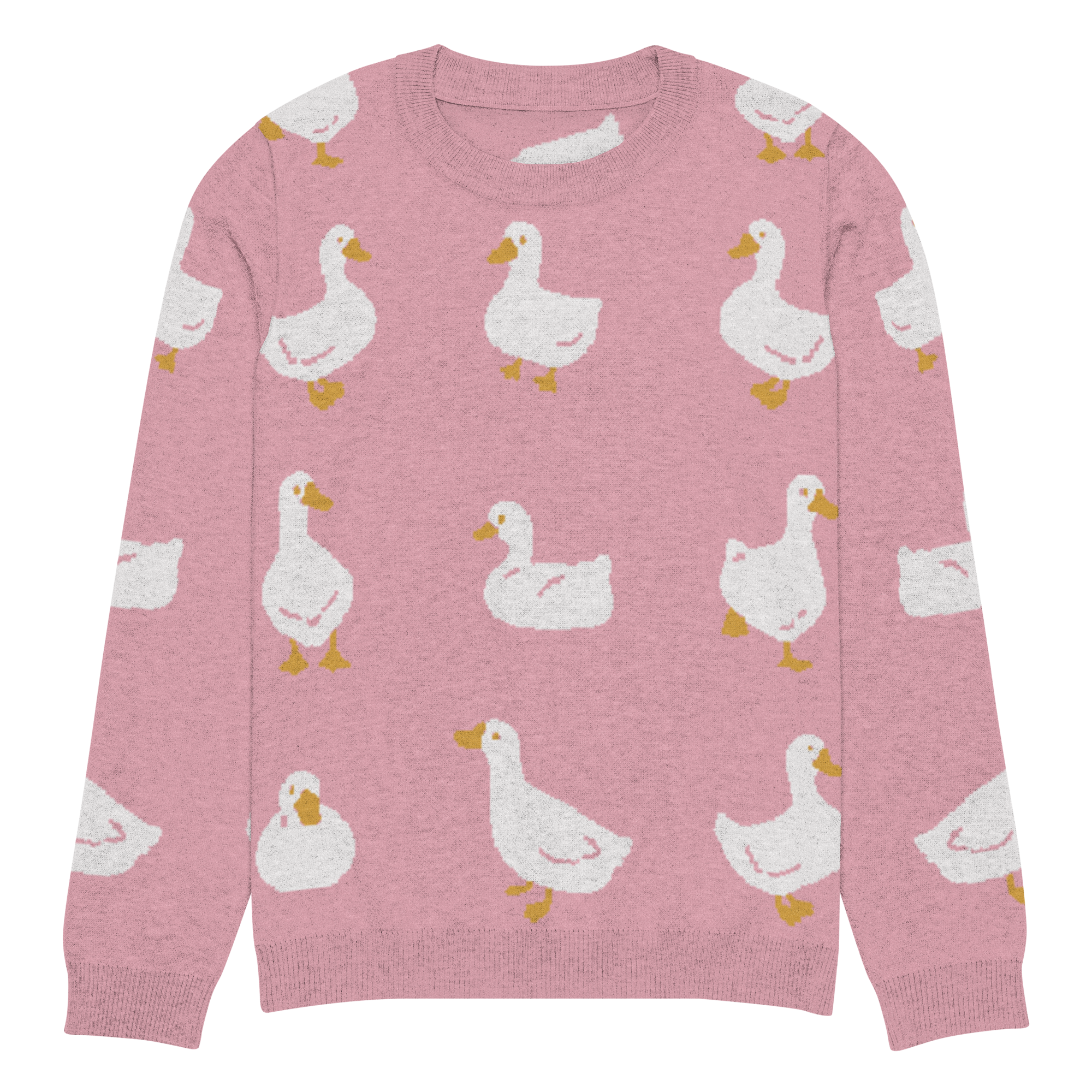 Oatmeal And Omelette Knitted Crew Neck Sweater – CHEESE AND Oatmeal And Omelette Knitted Crew Neck Sweater – CHEESE AND