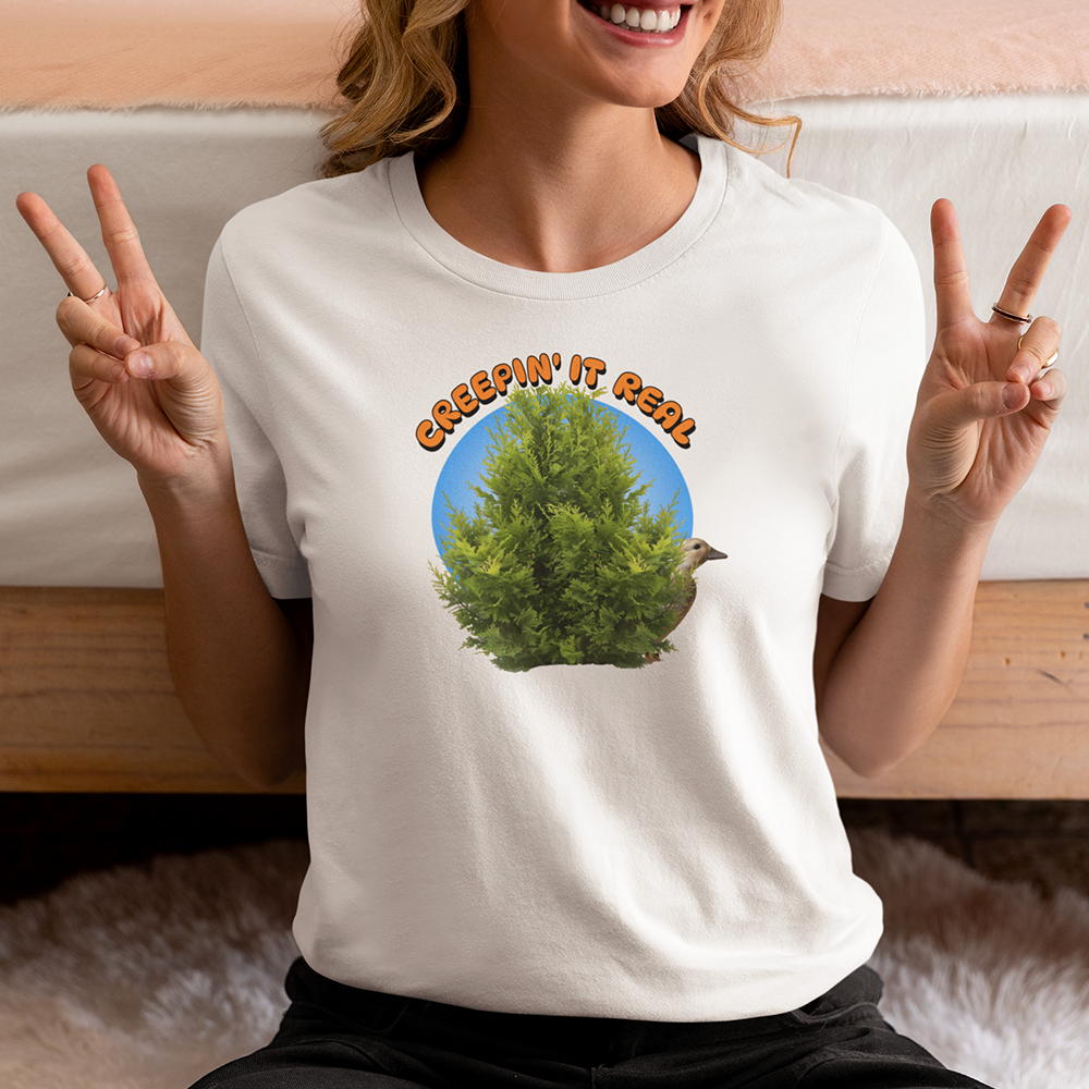 Creepin' It Real Peeking Peanut Unisex Oversized Boxy Tee